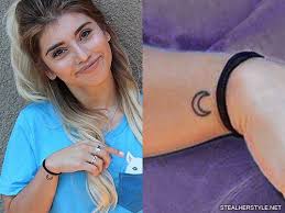 Sun and moon wrist tattoos. Kirstin Maldonado Moon Wrist Tattoo Steal Her Style