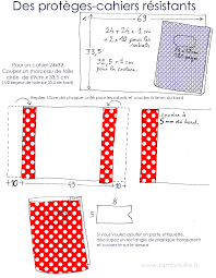 Tambouille Protege Cahier Couture Piece Cahier