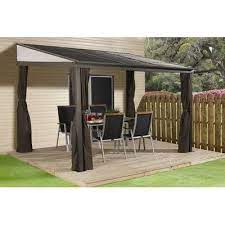 Florence Add A Room 16 Ft W X 10 Ft D Aluminum Patio Gazebo Patio Gazebo Pergola Outdoor Pergola