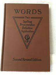96 Words, Their Spelling, Pronunciation, Definition, and Application 1929,  HB | eBay