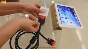 How To Connect The New Ipad To The Tv Using Vga Youtube