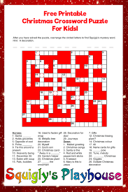 The spruce / nusha ashjaee crossword puzzles haven't been around for long; Printable Christmas Puzzles For Kids Squigly S Playhouse