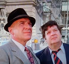 Demosthenes (Stavros) and Marty Allen (Marty Allen).