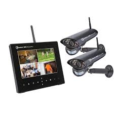 4 Channel Wireless Surveillance System With 2 Cameras Wireless Surveillance System Wireless Home Security Systems Wireless Home Security