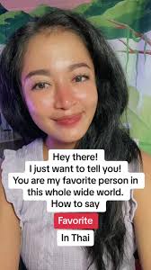 How to Say My Favorite in Thai