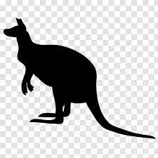 Kangaroo clipart black and white clipart panda free clipart images. Kangaroo Clip Art Black And White Transparent Png