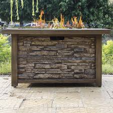 Backyard fireplace patio space project by mark. Backyard Creations Stackstone Propane Gas Fire Pit Table At Menards