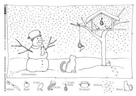 Winter Vogelhaus Schneemann Vorschule Winter Vogel Im Winter Schneemann