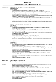 call center representative resume