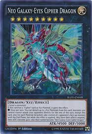 Neo Galaxy Eyes Cipher Dragon Rate En049 Super Rare 1st Edition Galaxy Eyes Dragon Super Yugioh