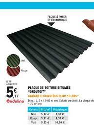 Offre Plaque De Toiture Bitumee Ondutoit Chez Eleclerc Brico