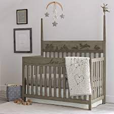 Ed Ellen Degeneres Forest Animals Collection Convertible Crib In Natural Grey Bambi Baby Store