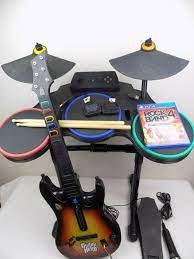 Playstation 4 Ps4 Rock Band 4 Band Bundle Guitar Hero Drum Guitar Mic Starboard Games