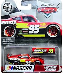 Последние твиты от nascar (@nascar). Amazon Com Disney Cars Lightning Mcqueen Nascar Metal 1 55 Scale Diecast Toys Games