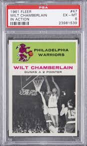 Check spelling or type a new query. Lot Detail 1961 62 Fleer 47 Wilt Chamberlain Ia Rookie Card Psa Ex Mt 6