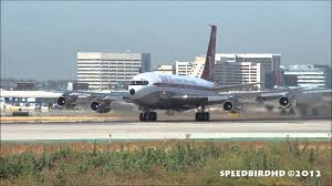John Travolta S Private Boeing 707 138b N707jt Takeoff From Los Angeles Boeing 707 Boeing John Travolta