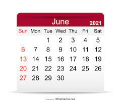 All the times in the june 2021 calendar may differ when you eg live east or west in the united states. Free June 2021 Calendar