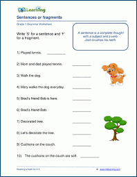 Worksheet library the language arts lessons below have been selected from the resources of teacher created resources. Grade 1 Grammar Worksheets K5 Learning