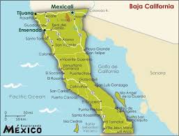 Baja California Map Mexicali Baja California California