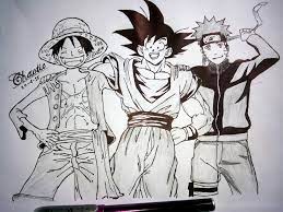 Comparing naruto and goku, we can see that naruto has the same hair and eye color as goku from his super saiyan form and also, their there was something about his cartoony drawing style that felt right, more so than realistic drawings. Luffy All Anime Characters Goku