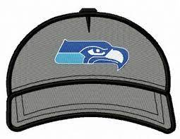 Seattle Seahawks Baseball Cap Embroidery Design Machine Embroidery Designs Embroidery Designs Baseball Cap