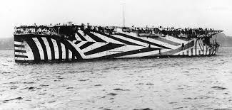 Le Dazzle Camouflage Les Bateaux Furtifs De La Premiere Guerre Mondiale Dazzle Camouflage Weird Images Warship