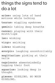 Things Signs Tend To Do A Lot Zodiac Star Signs Zodiac Signs Gemini Zodiac Signs