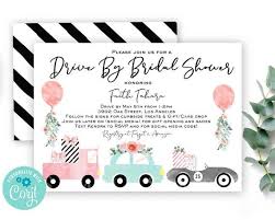 Drive By Bridal Shower Invitation Drive Through Bridal Shower Etsy In 2020 Bridal Shower Invitations Diy Baby Shower Party Signs Bridal Shower Invitation Wording