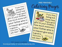 All illustrations are original artwork by the artist and not clipart. Giving Good Gifts Coloring Page Flanders Family Homelife