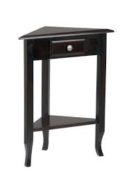 Amazon Com Home Star Merlot Collection Corner Table Home Kitchen Corner Accent Table Corner Table Osp Home Furnishings