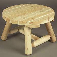 Simple modern round nordic coffee table living room bedroom sofa metal side table. 36 Round Cedar Coffee Table Outdoorfurnitureplus Com