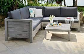Homemade garden furniture from pallet !? Lodge Design Garden Sofa Set Grey Wash Hardwood Out Out