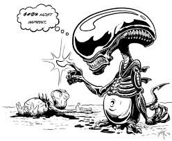 Alien Alien Drawings Aliens Funny Alien Artwork