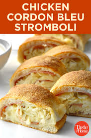 Chicken Cordon Bleu Stromboli Recipe Chicken Cordon Bleu Recipes Chicken Stromboli Recipe