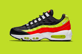 Nike Combines Black Red And Neon Green On This Fall Ready Air Max 95 Nike Nike Air Max Nike Air Max 95