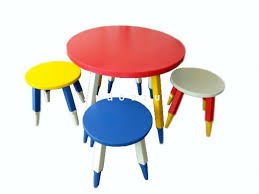 Kids Table Set 1 Desk 4 Stools For Order Or For More Information Please Call 62813 2585 3636 62811 271 6641