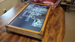 Dungeons And Dragons Digital Display Dnd Table Gaming Table Diy Tabletop Games