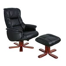 Debenhams Bonded Leather Elliot Recliner Chair And Stool Leather Swivel Chair Brown Leather Office Chair Leather Office Chair