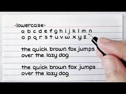 Grab your free printable handwriting sheets to improve your child s handwriting. My Handwriting Lowercase Uppercase Cursive Print Youtube