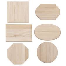 6 Unfinished Wood Plaques Assorted Shapes And Sizes Wood Plaques Wood Craft Supplies Unfinished Wood Plaques