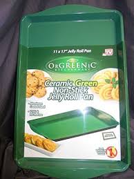 Orgreenic Ceramic Nonstick Jelly Roll Pan Green This Is An Amazon Affiliate Link For More Informati Jelly Roll Pan Baking Cookie Sheets Baking Necessities