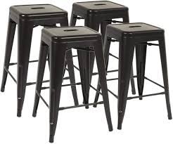 70% poly, 20% rayon, 10%. Amazon Com Metal Bar Stools Set Of 4 Counter Height Barstool Stackable Barstools 24 Inch Indoor Outdoor Patio Bar Stool Home Kitchen Dining Stool Backless Bar Chair Furniture Decor