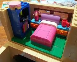 Vintage mirror and light fixtures make the kid's bathroom guest friendly. The Brick Castle Lego 71006 The Simpsons House Review Part 2 Upstairs