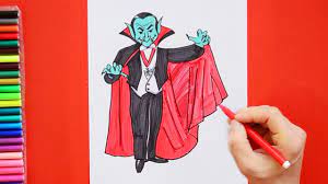 How To Draw Count Dracula - Youtube