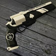 Ace Of Spades Hand Cannon From Destiny Forsaken 3d Printed Etsy Hand Cannon Cannon Replica Prop