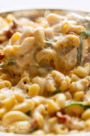 If you want to serve meat, i would recommend serving with pork chops or oven roasted chicken along with a vegetable like green beans or broccoli. Tuscan Chicken Mac And Cheese One Pot Stove Top Cafe Delites
