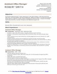 This manager job description identifies the basics needed to perform a management role. Assistant Office Manager Resume Samples Qwikresume