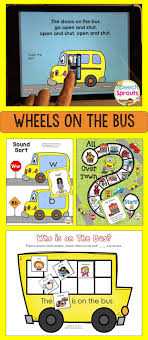 Wheels On The Bus Speech And Language Distance Learning Language Activities Wheels On The Bus School Speech Therapy