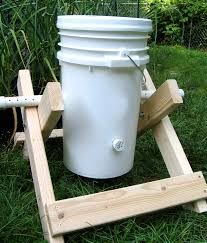 Most tumblers have a drain that allows liquid (known as compost tea) to drain out the bottom. Diy Compost Tumbler Hobby Farms