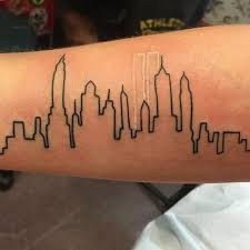 These would look really good on your wrist or neck, or anywhere you decide to add them. Tattoo Uploaded By Xavier New York Skyline Tattoo Of Alyssawhoaa Via Instagram 911 Whiteink Twintowers Skyscraper Landmark Skyline Silhouette Minimalist Subtle Simple Outline Microtattoo 278617 Tattoodo